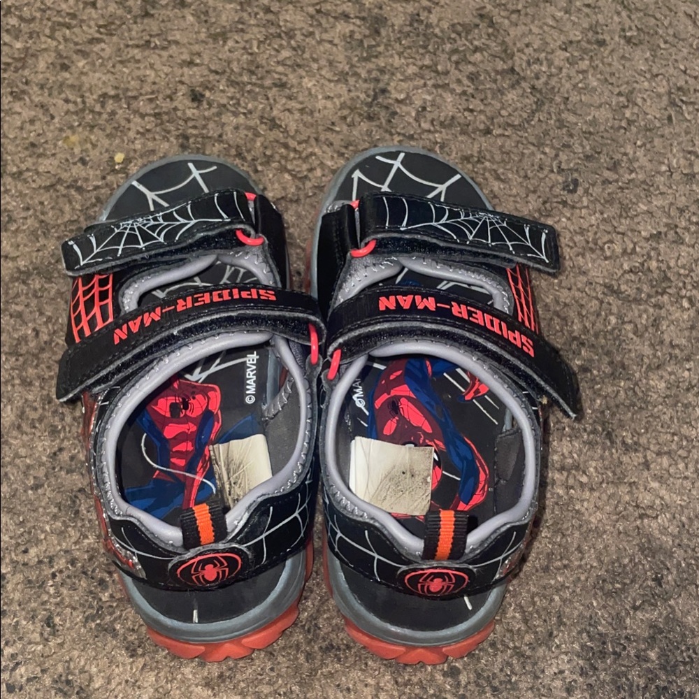 Spiderman Kids Sandals - Black and Red